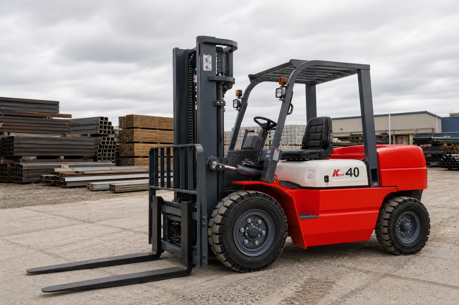 CPC(D)50 5 t diesel forklift working in yard